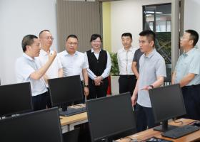 通川区人社局牟军主任一行莅临盛鼎物业调研指导
